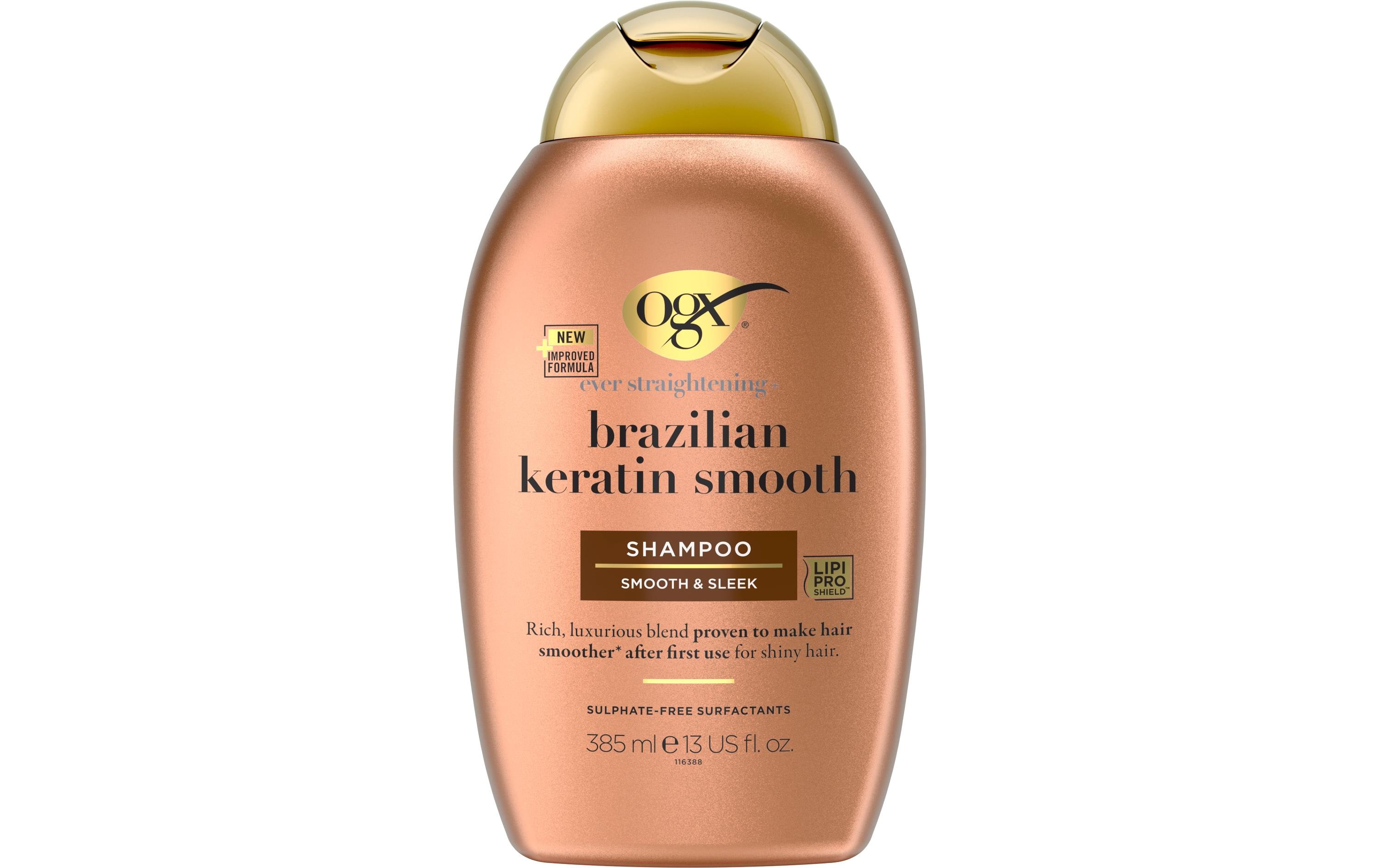 Shampoo Brazilian Keratin 385 mlGlättendes Haarshampoo für brillanten, leuchtenden Glanz