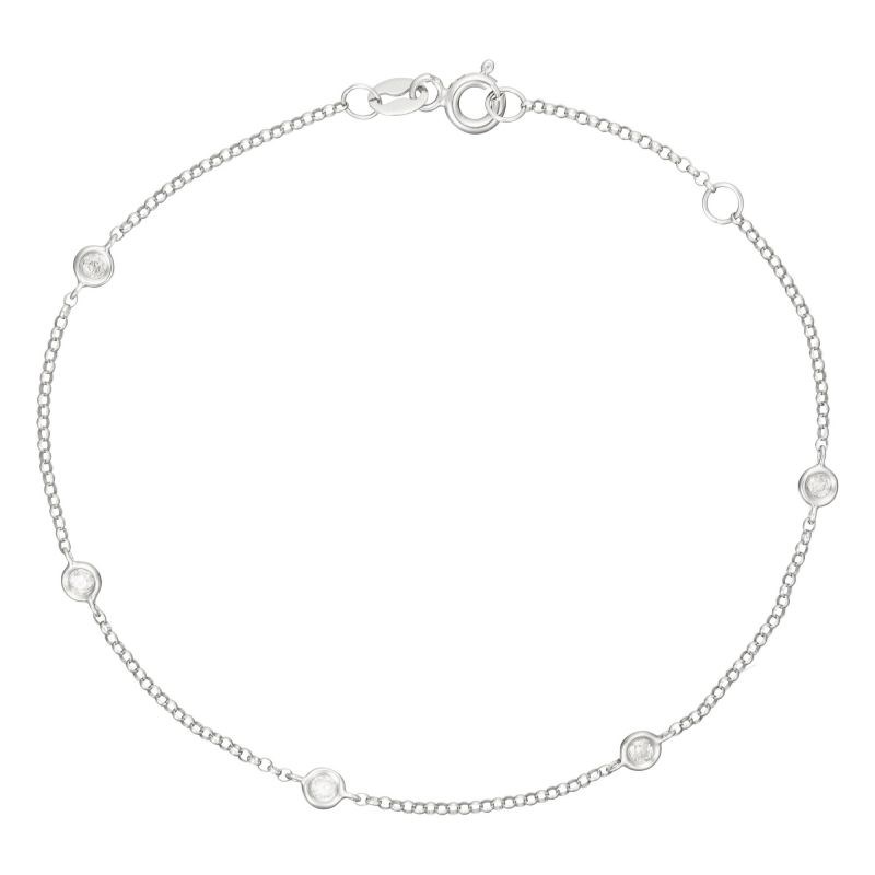 Bracelet Or Blanc et Diamant