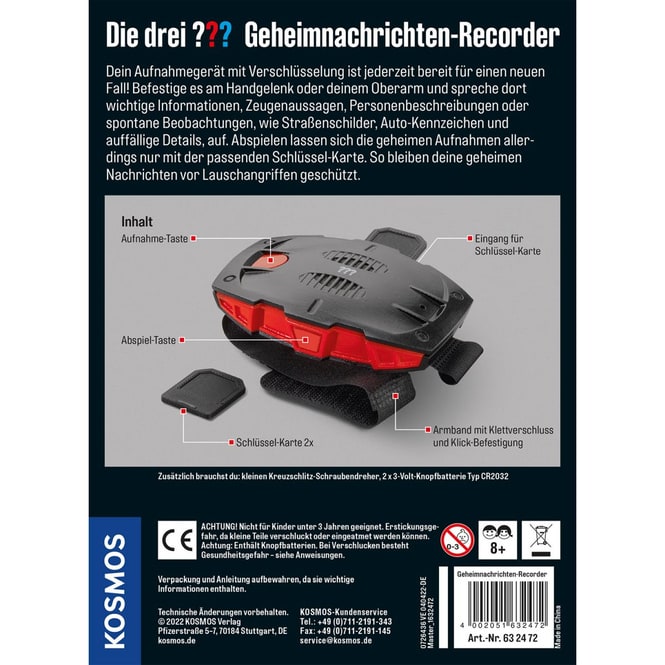 Die drei ??? - Geheimnachrichten-Recorder