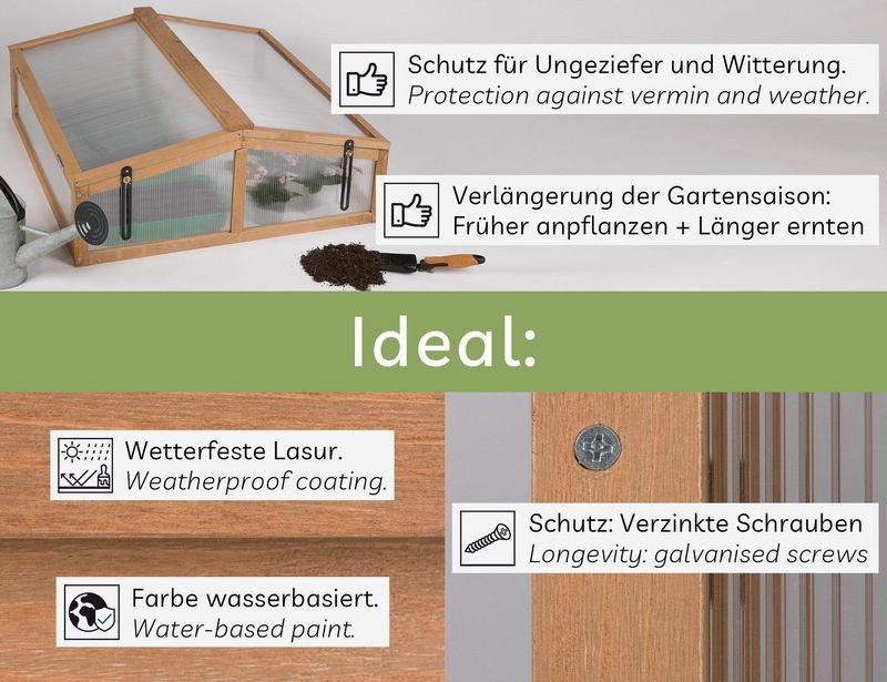 Covy1 - Plantenbak - Bruin - Hout - Voor Tuinen en Balkons