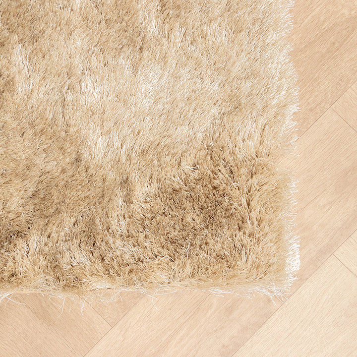 Hoogpolig vloerkleed - Glorious Champagne/Creme | Luxe
