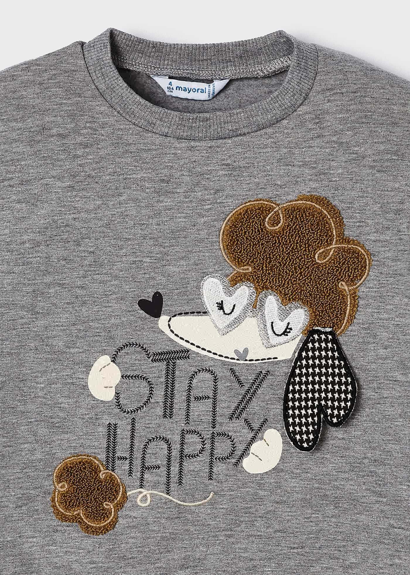 Moletom Better Cotton estampado para meninas