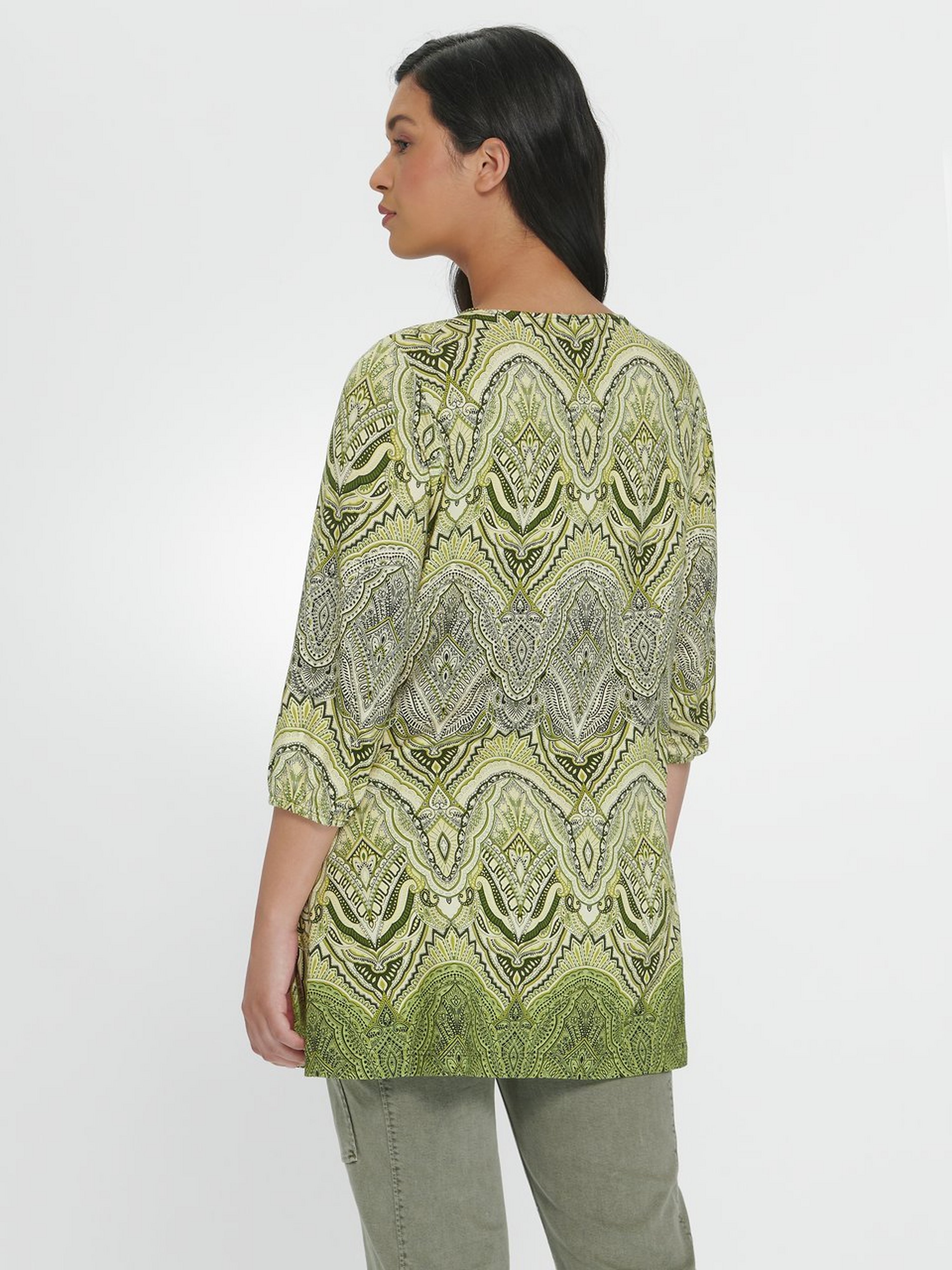 Rundhals-Shirt mit 3/4-Arm