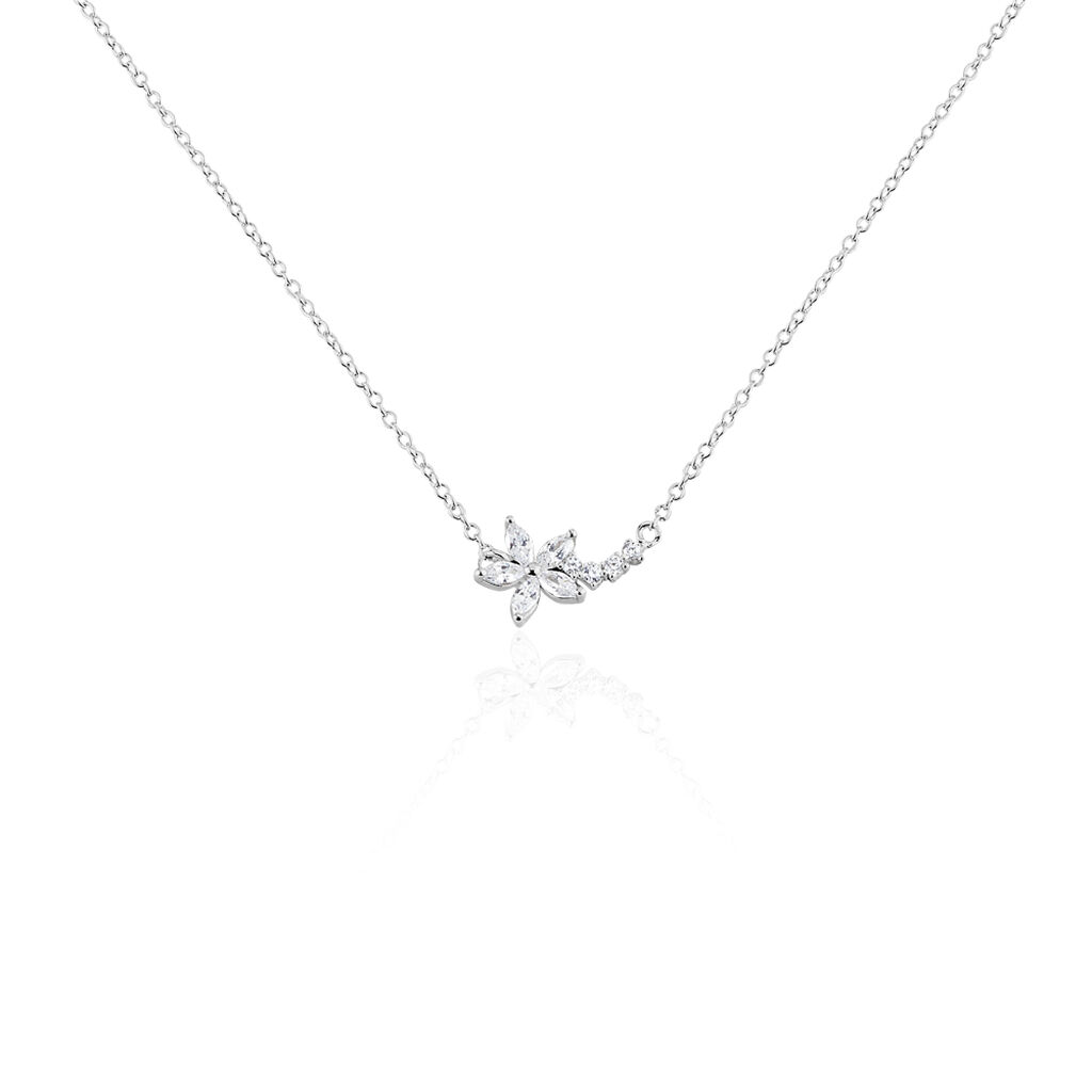 Collier Argent Florencio Oxydes De Zirconium