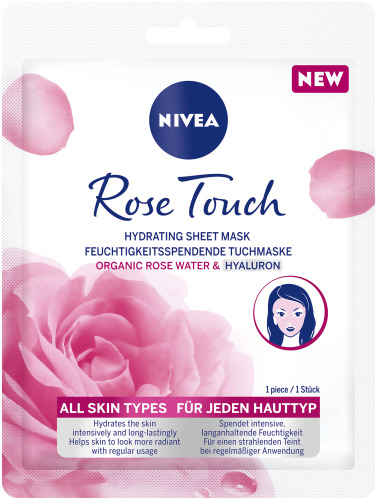 Nivea Tuchmaske feuchtigkeitspendend Rose Touch Btl 1 Stk