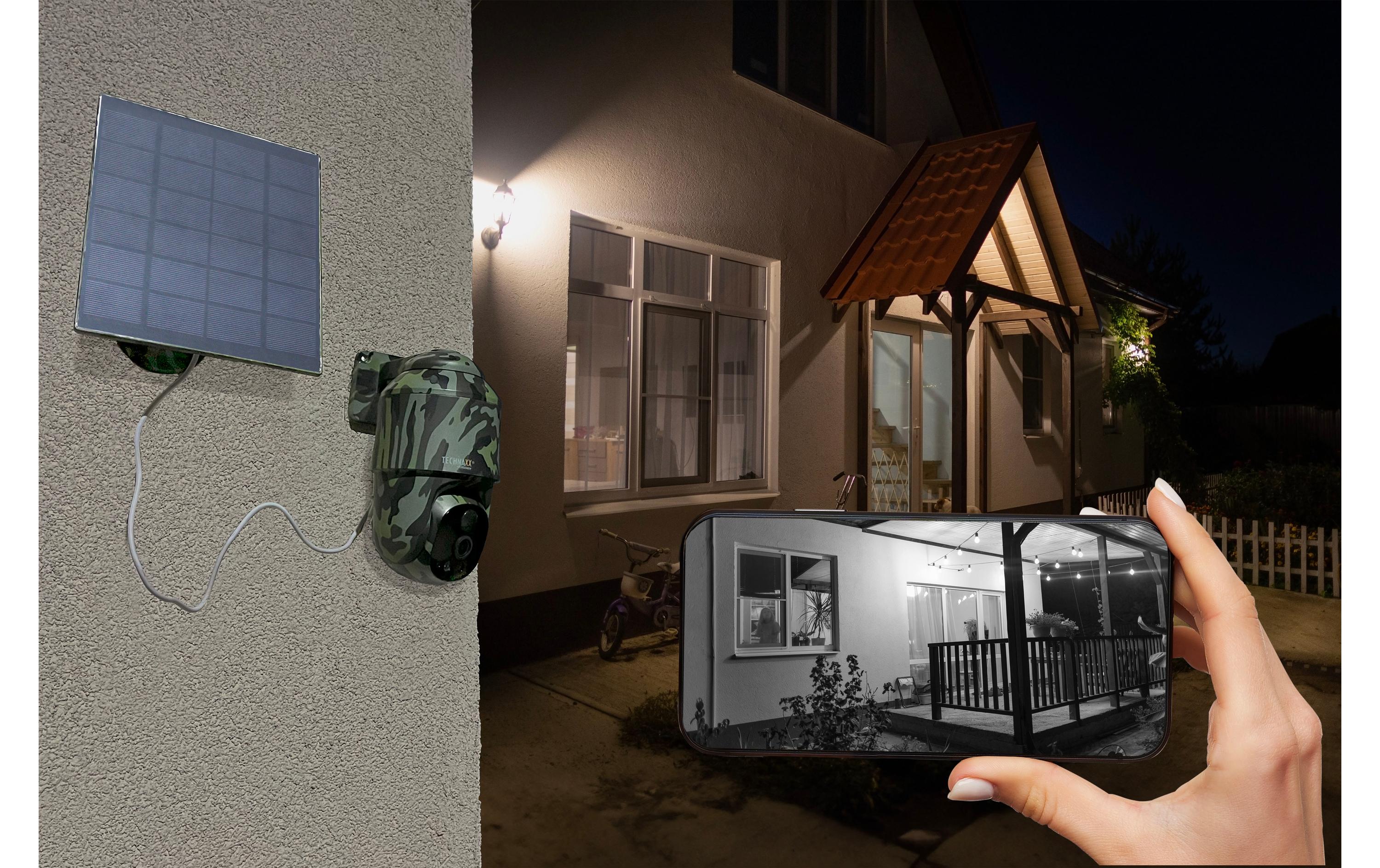 Netzwerkkamera 4G PT Dome TX-290 mit Solarmodul<br>Überwachungskamera für Haus und Garten