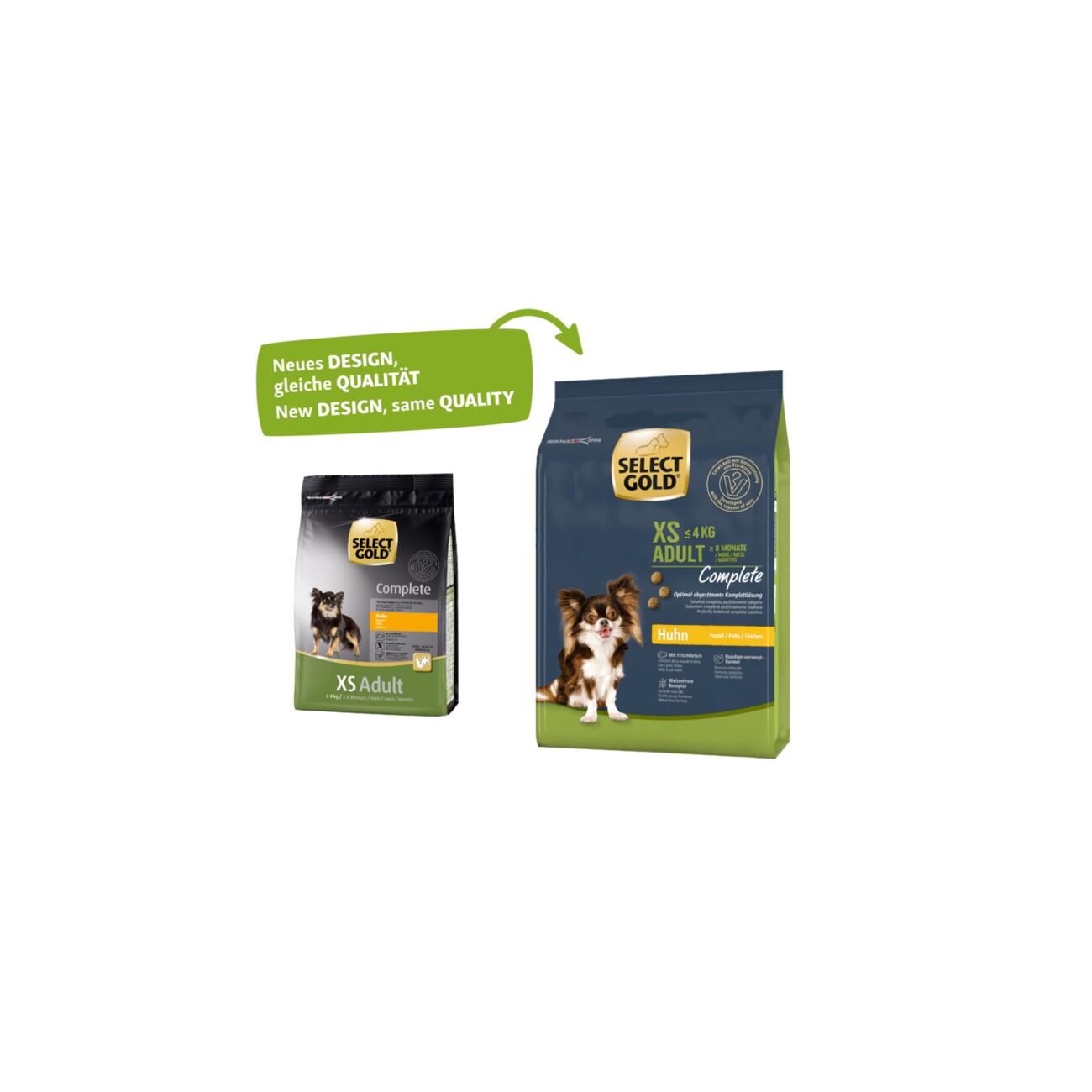 SELECT GOLD Complete XS Adult Huhn 1 kg