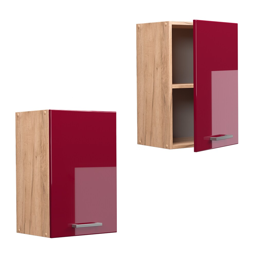 Vicco Hängeschrank Küchenschrank Küchenzeile R-Line 40 cm Goldkraft Bordeaux