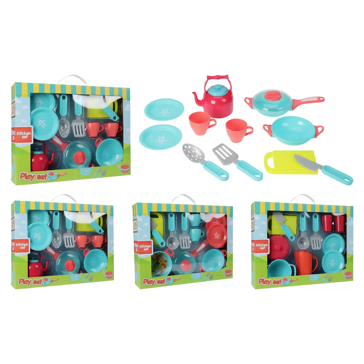 Spielset Küche Cindy Bunt