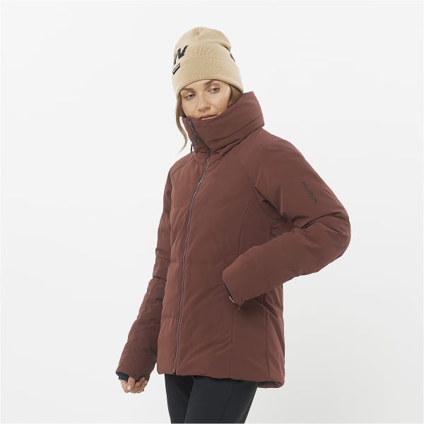 Veste de ski SALOMON S/MAX WARM JKT W RUM RAISIN