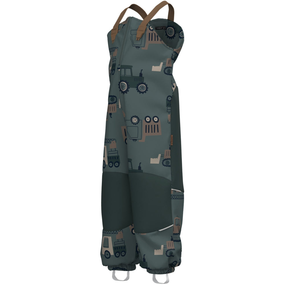 Køb Name It Balsam Green Machines Nmmalfa08 Softshell Smækbukser Aop Fo