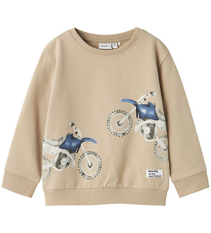 Name It Sweatshirt - NmmTeodor - Reines Kaschmir m. Motorrad Pri