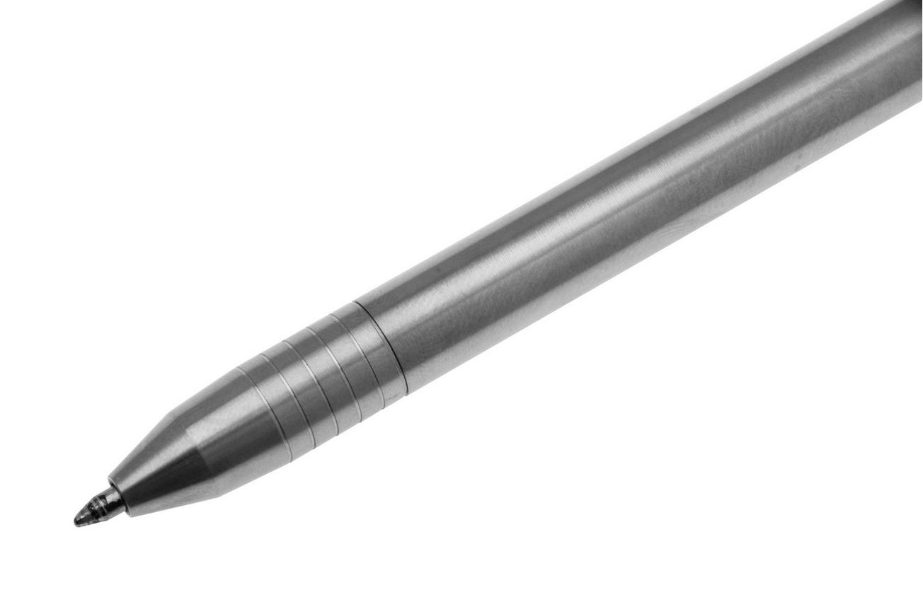 Big Idea Design Slim Bolt Action Pen SBA-RW Raw Titanium, everyday carry pen