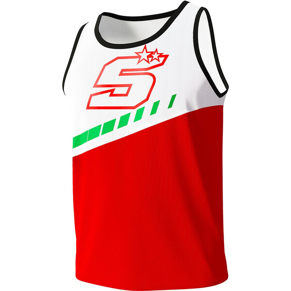 Ixon - Débardeur Johann Zarco 24 Blanc / Rouge / Vert