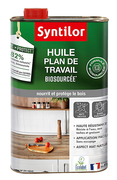 Huile plan de travail Syntilor Nature protect chêne 0,5L