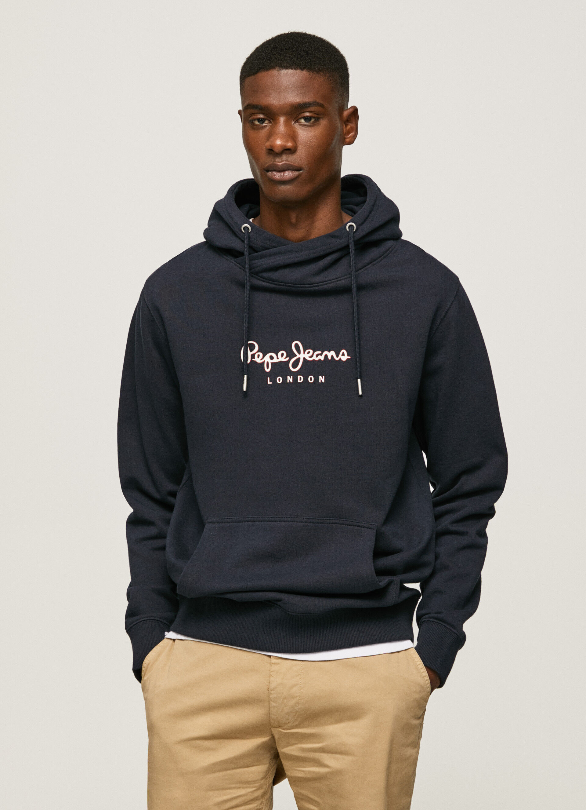 MOLETOM COM LOGOTIPO DE ALTA DENSIDADE - azul Dulwich
