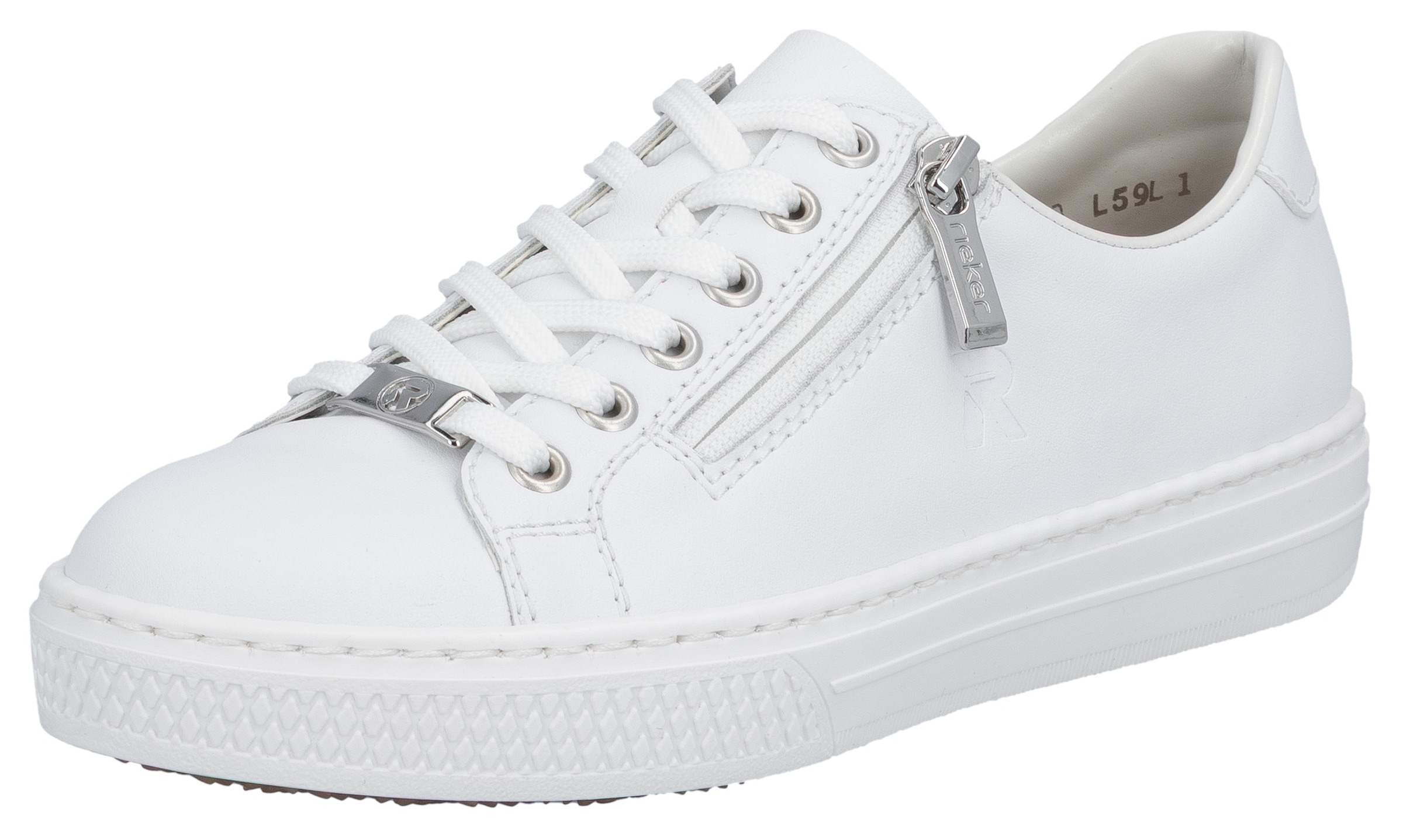 Rieker Sneaker  mit Memosoft-Innensohle, Freizeitschuh, Halbschuh, Schnürschuh