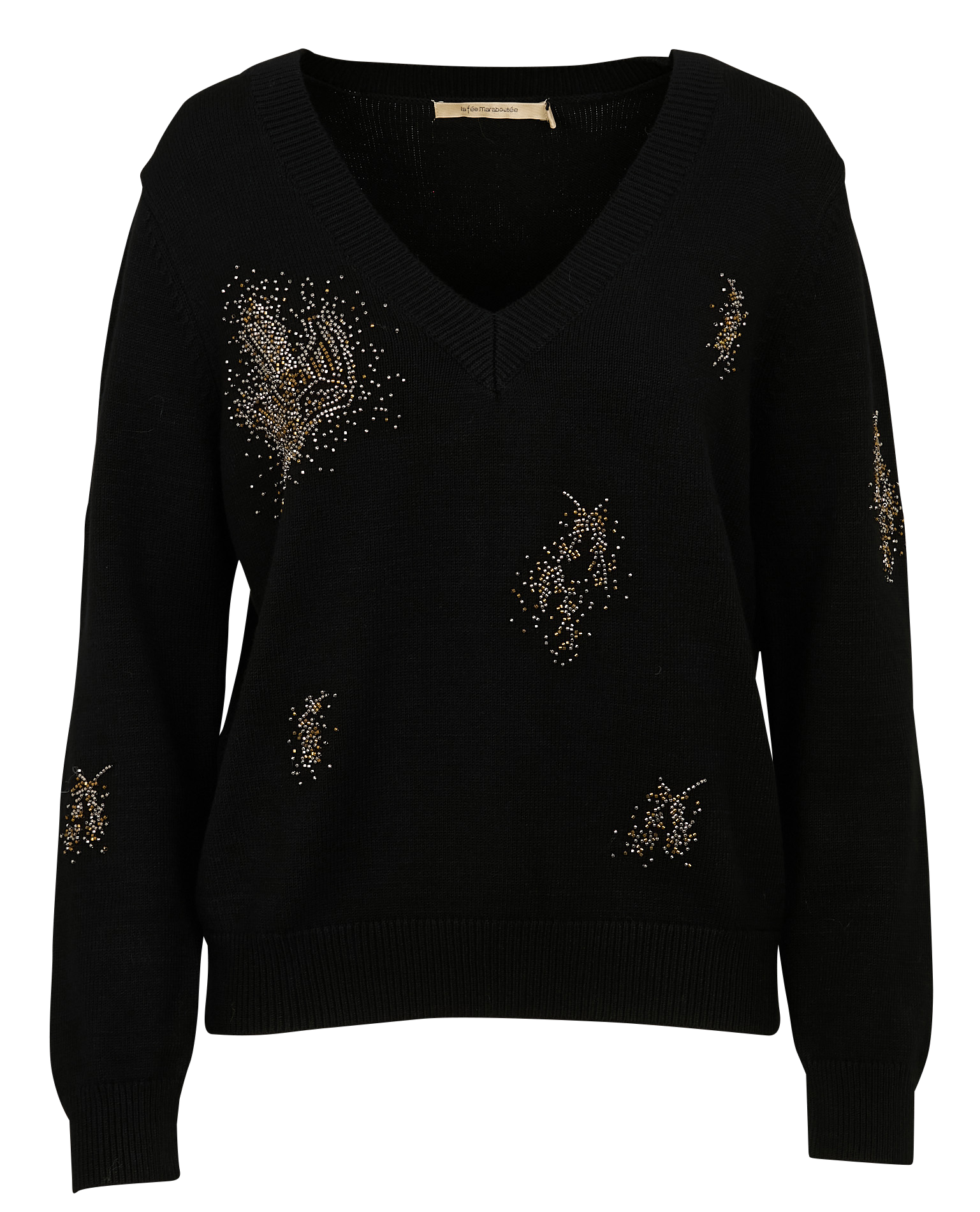 Pull oversize à col V | Noir