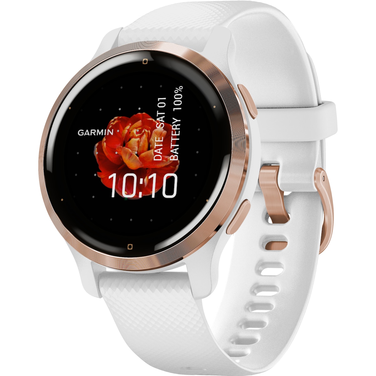 Garmin Venu 2S GPS smartklokke (rosegull/hvit)