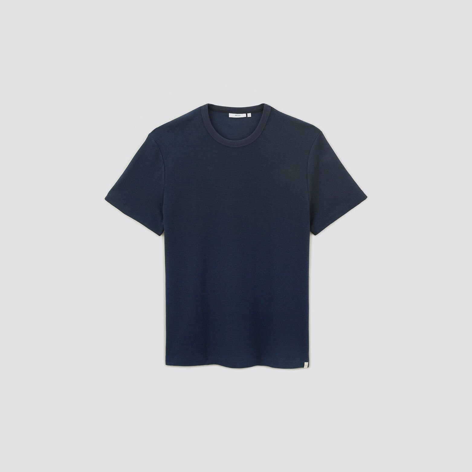 Tee shirt matière fantaisie Bleu foncé