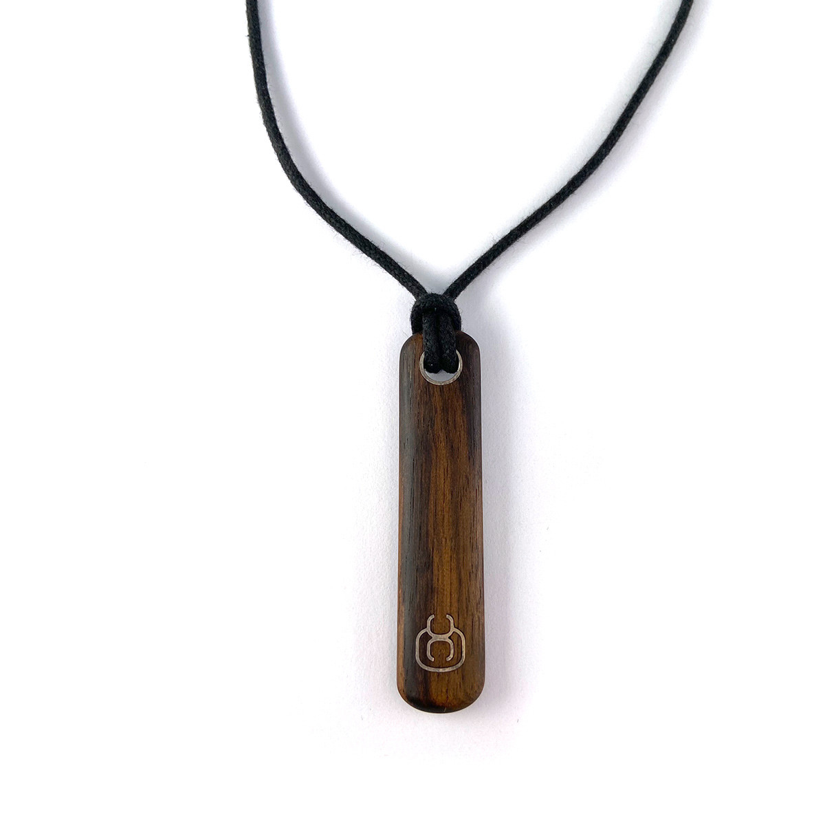 Pendentif d'occasion argent 925 et bois