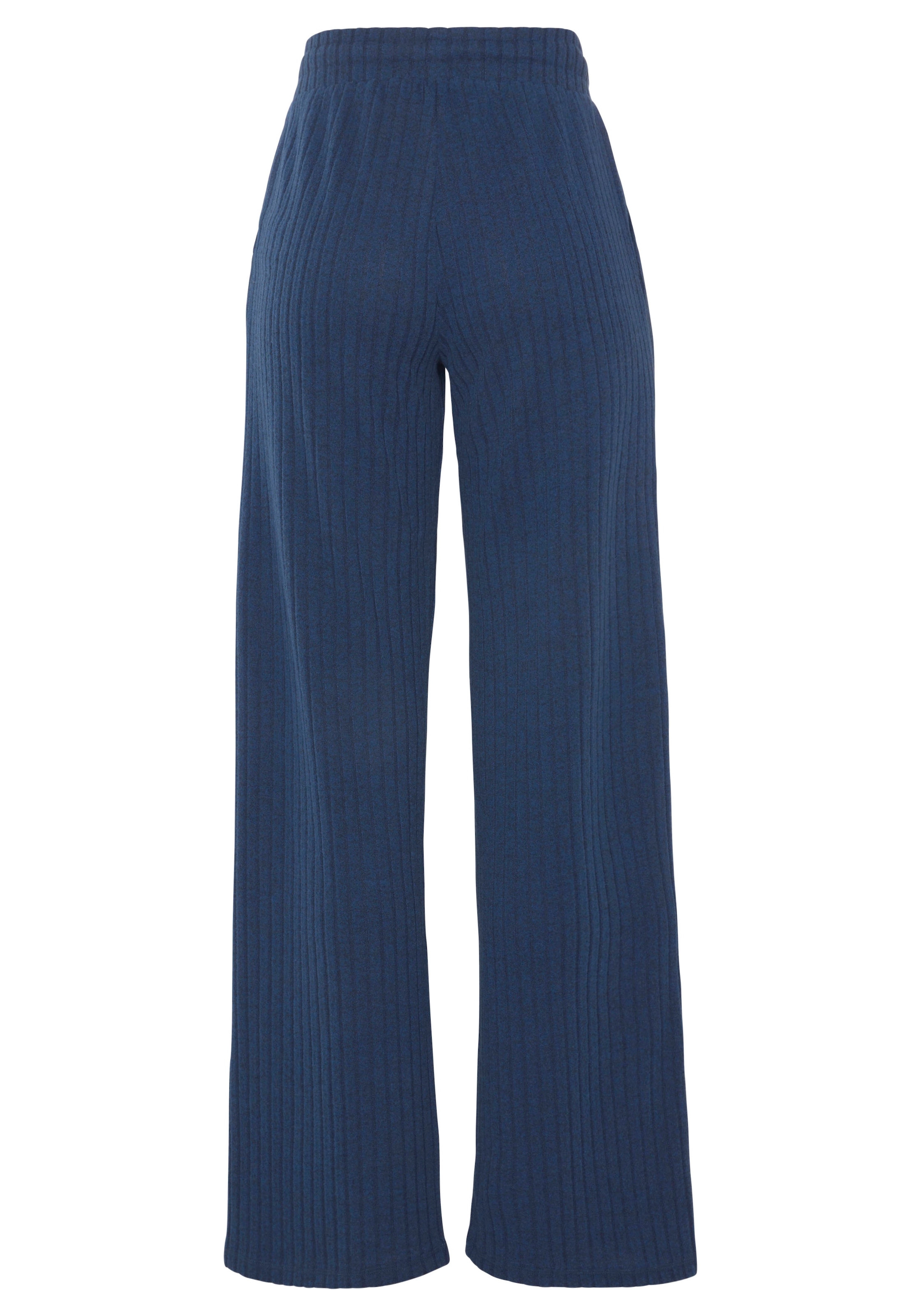 LASCANA Homewearhose  -Lounge-/Strickhose mit weitem Bein und seitlichen Taschen, Loungewear
