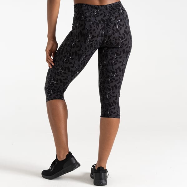 Collant running DARE 2B W INFLUENTIAL 3/4 LEGGING BLACK DASH PRINT