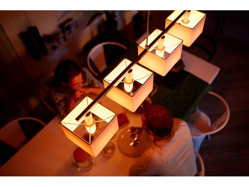 Philips Hue Leuchtmittel White & Col. Amb. E14 Kerze Doppel Per Bluetooth steuerbares Hue E14-Leuchtmittel