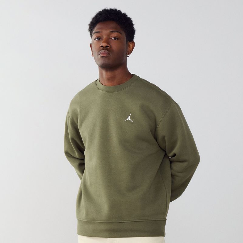 Jordan Sweat Crew Brooklyn  Groen/beige  Heren