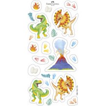 FABER-CASTELL Crayon de couleur triangulaire Jumbo GRIP Dino