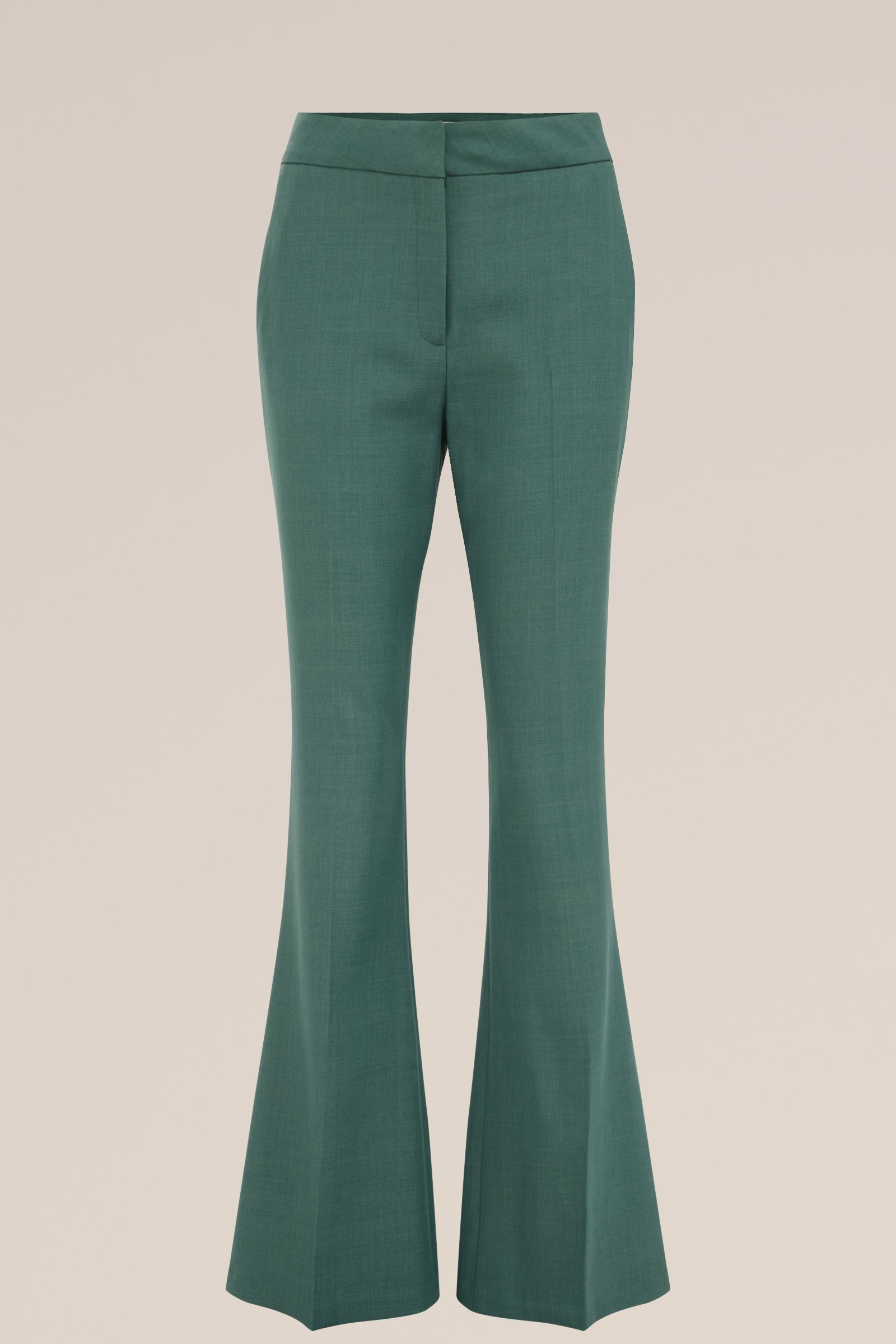 flared pantalon WE Fashion Lichtgroen
