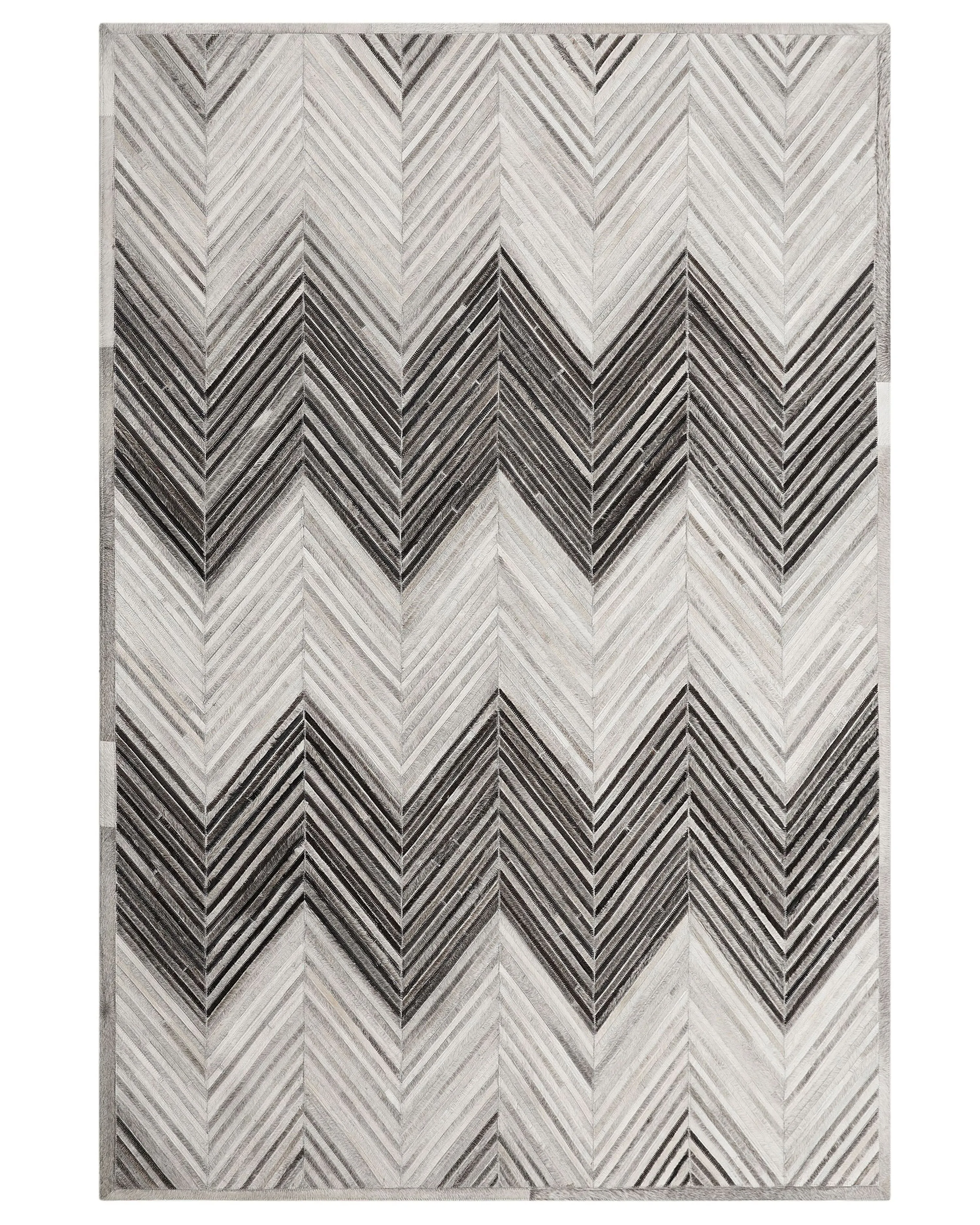 Vloerkleed AYTEPE Grijs 160 x 230 cm Leer