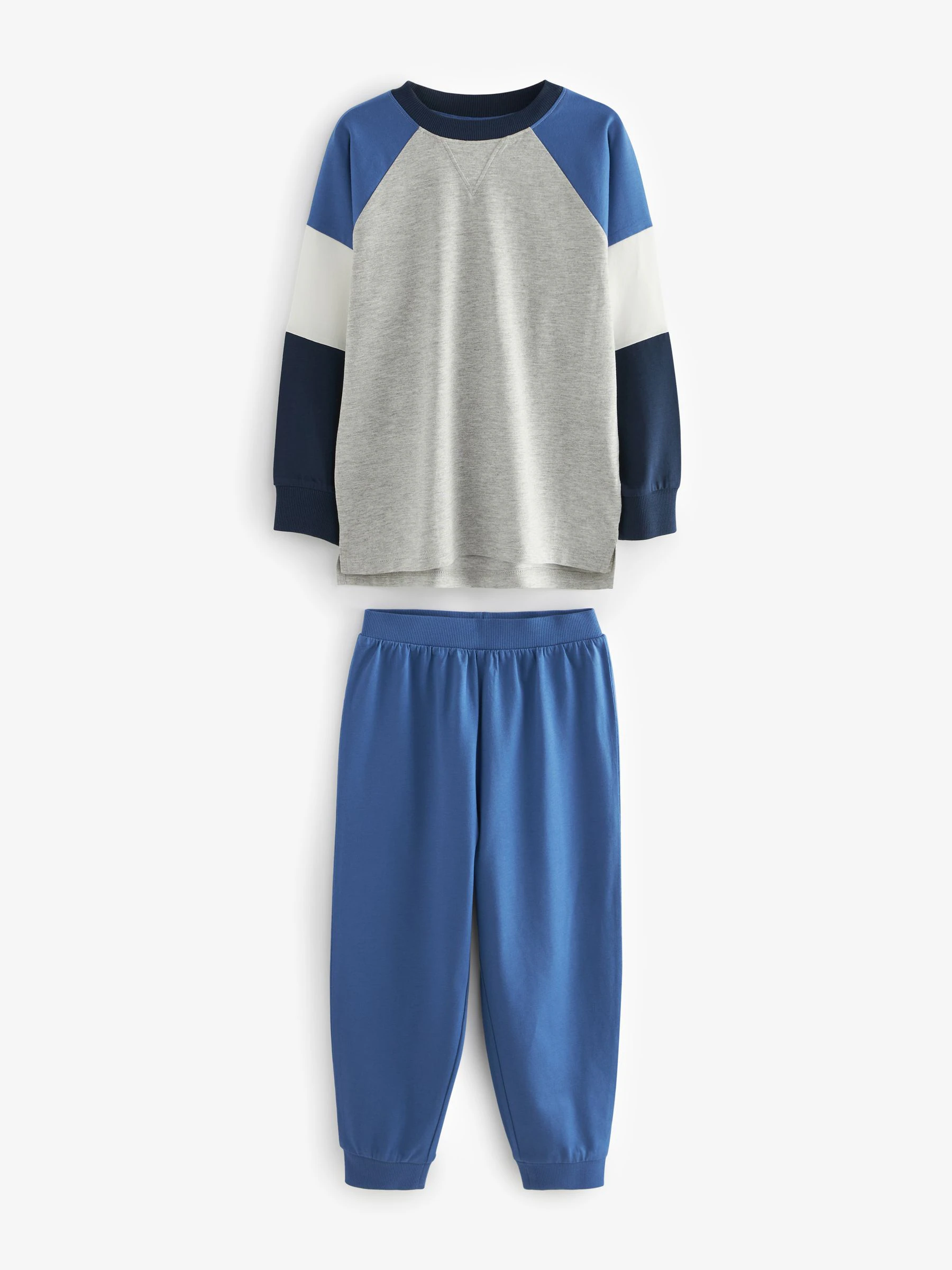 Blauw/marineblauw/grijs - Pyjama met korte pijpen 3 stuks (3-16jaar) (3-16jaar)