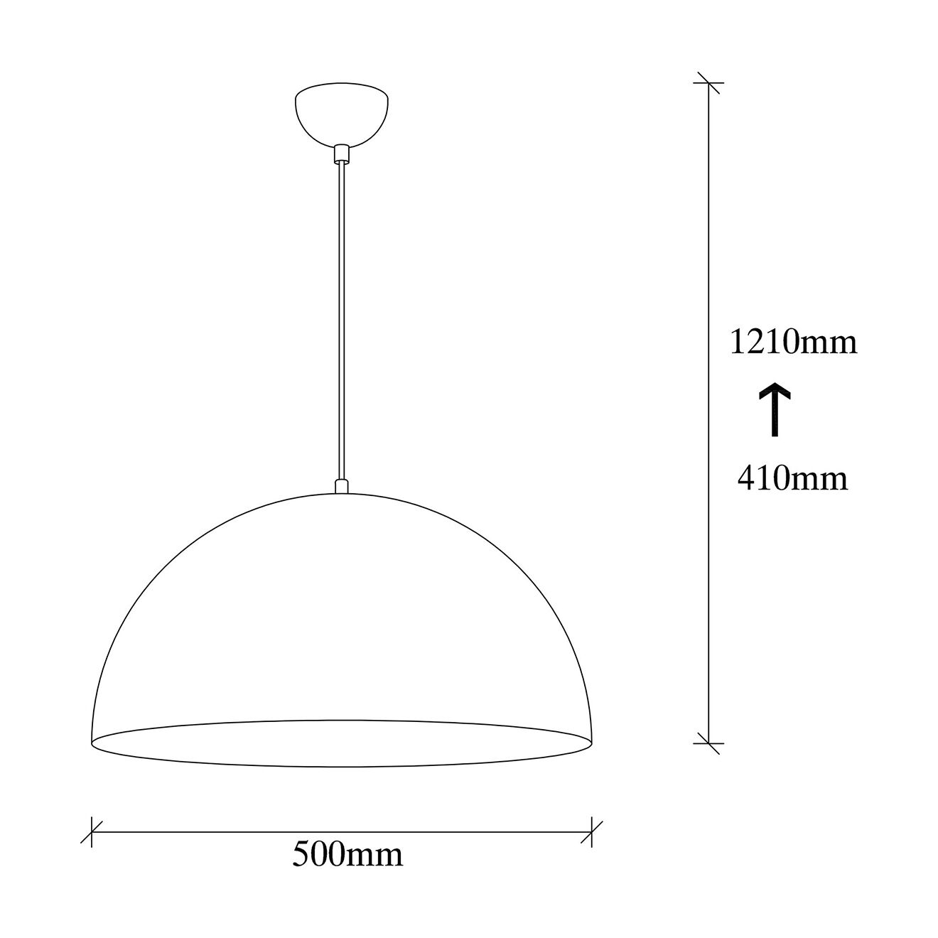 Opviq Suspension Berceste blanche - 50x50x121cm