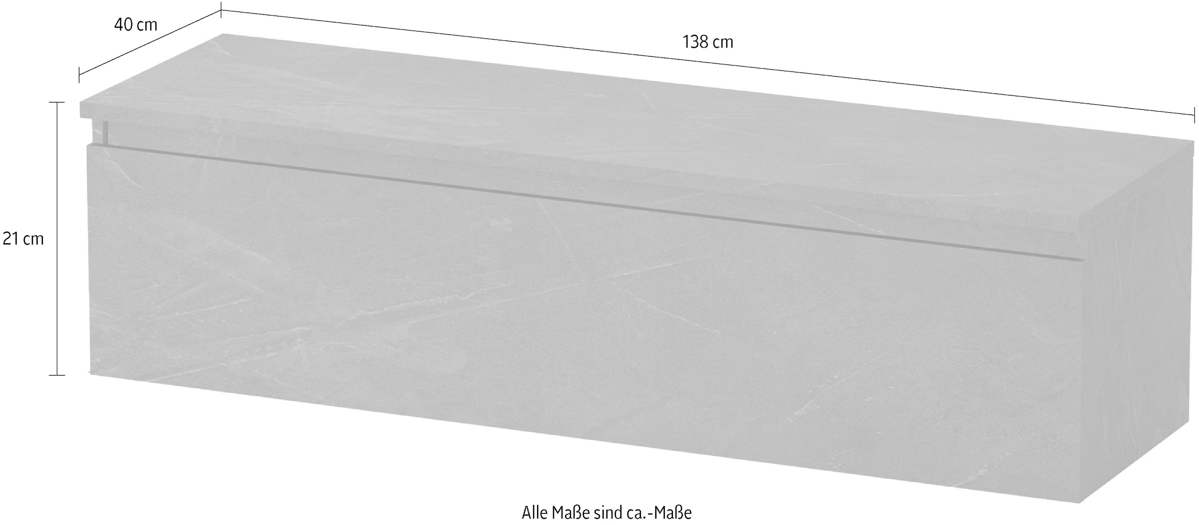 INOSIGN Lowboard »Infinity Breite 138 cm, TV-Schrank mit 1 Schubkasten« (2 Innenfächer), TV-Board stehend, verschiedene Farben