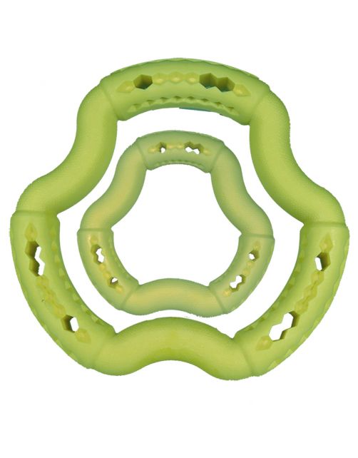 Vadigran Tpr Ring Green Apple Groen - Hondenspeelgoed
