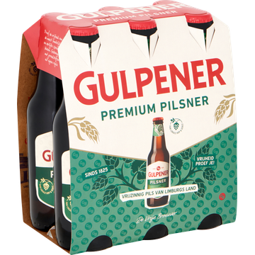Gulpener - Premium Pilsner - Fles - 6 x 300ML