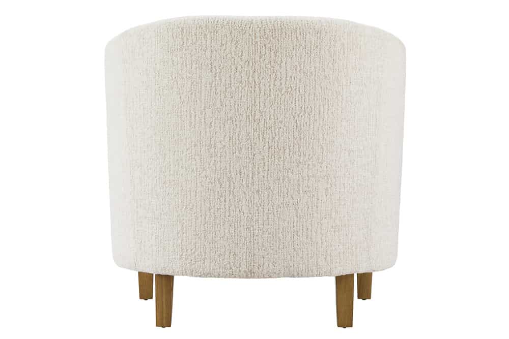 Design Sessel HEMINGWAY beige Bouclé Tweed Soft mit Armlehnen Cocktailsessel