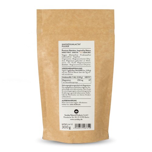 Sunday Natural Products  Magnesium lactatPulver