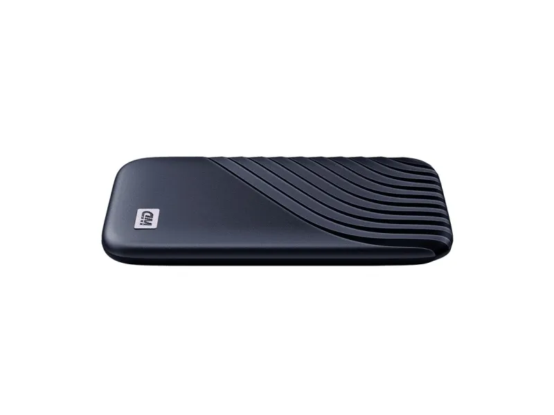WD My Passport SSD WDBAGF0020BBL - SSD - krypteret - 2 TB - ekstern (bærbar) - USB 3.2 Gen 2 (USB-C stikforbindelse) - 256-bit AES - midnatsblå