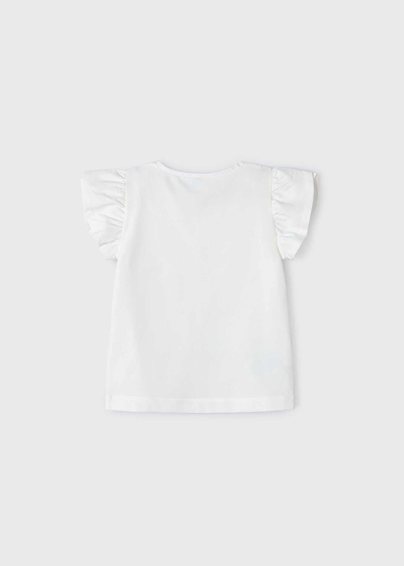 Camiseta feminina com estampa de maçã
