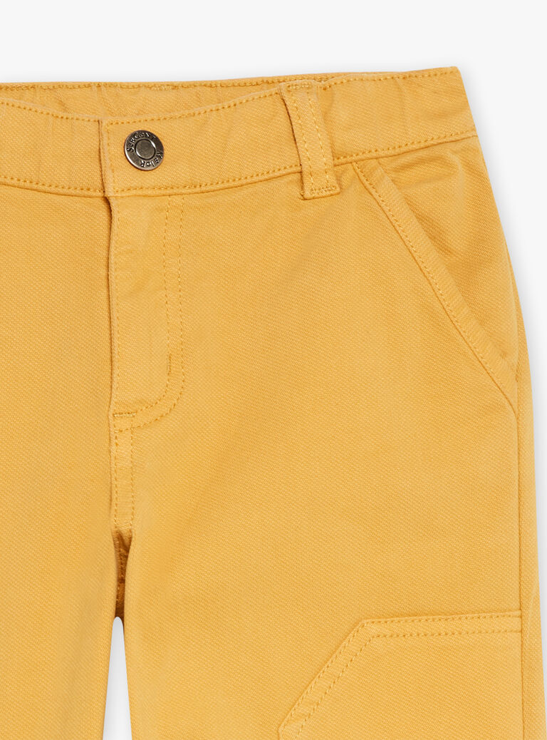Pantalon droit jaune