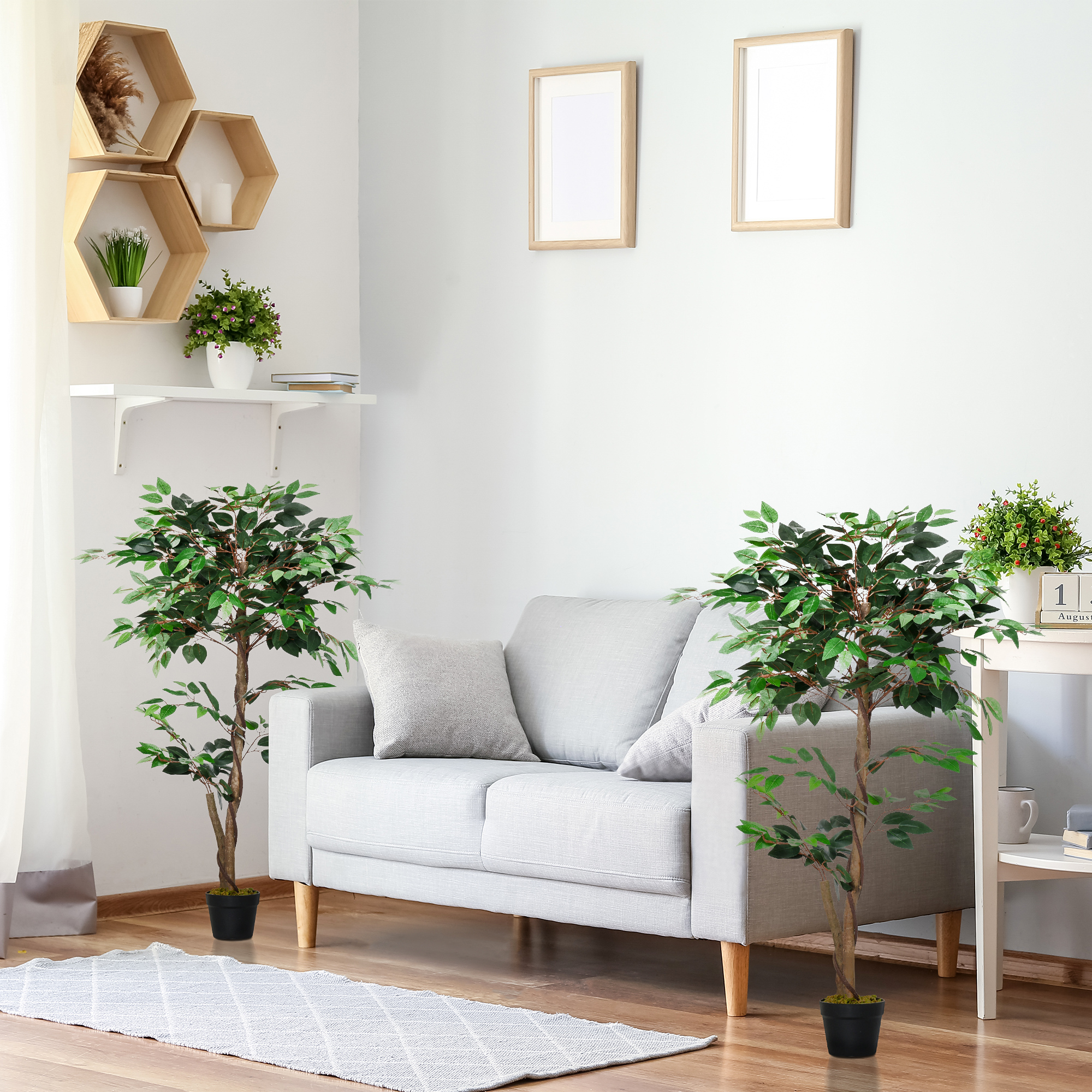 Plantas verdes artificiais Outsunny