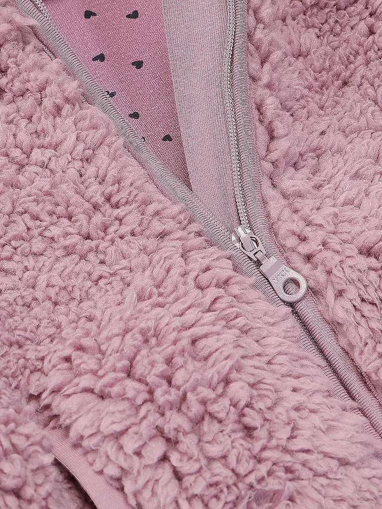 S.OLIVER Baby Jacke in Felloptik beere