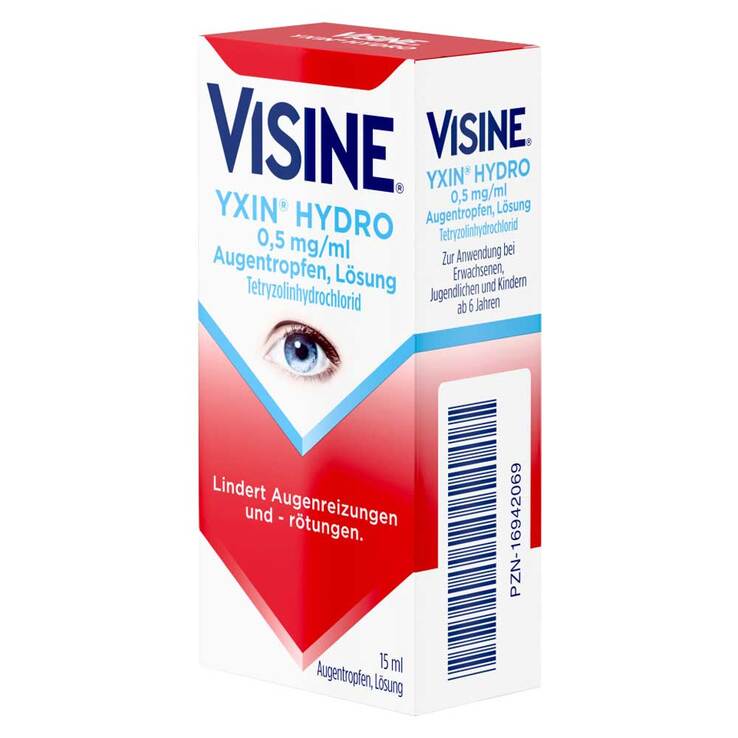 Visine® Yxin® Hydro 0,5 mg/ml Augentropfen, 15 ml