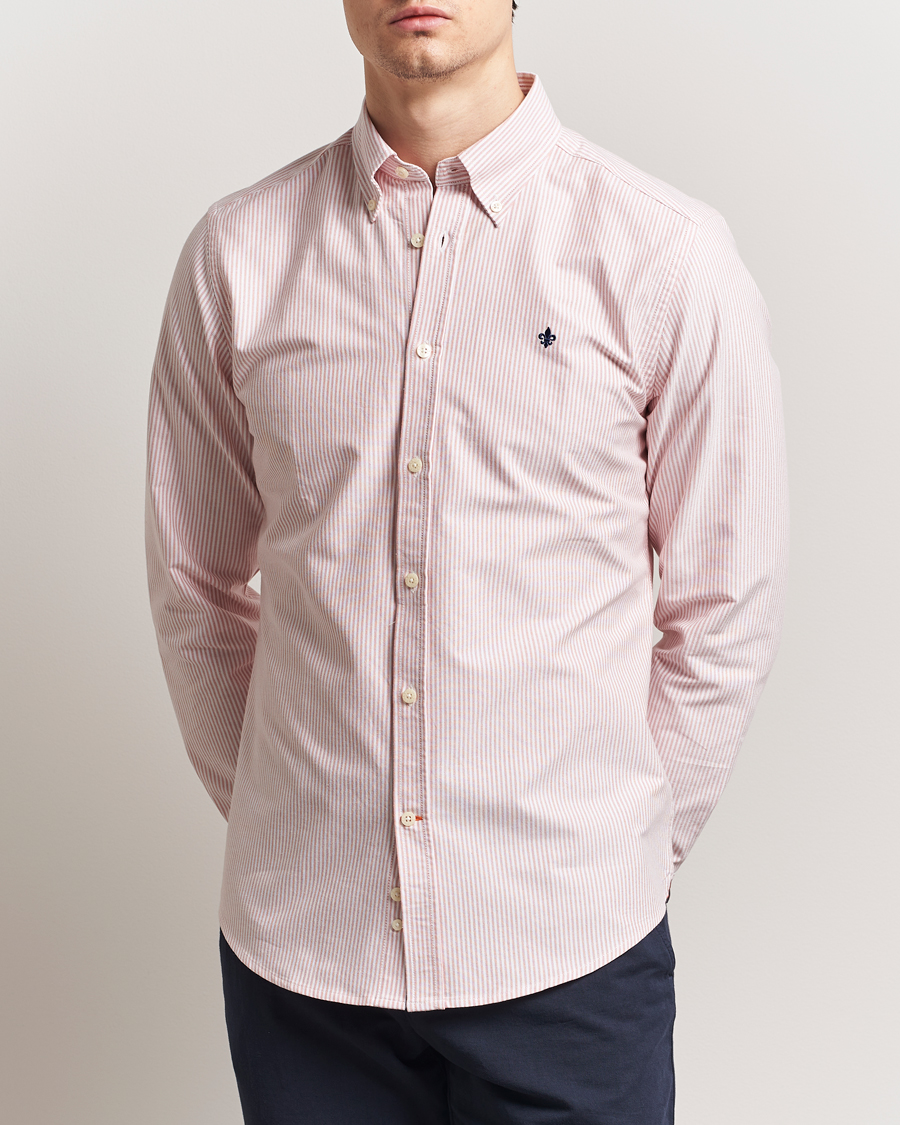 Morris Douglas Striped Oxford Orange