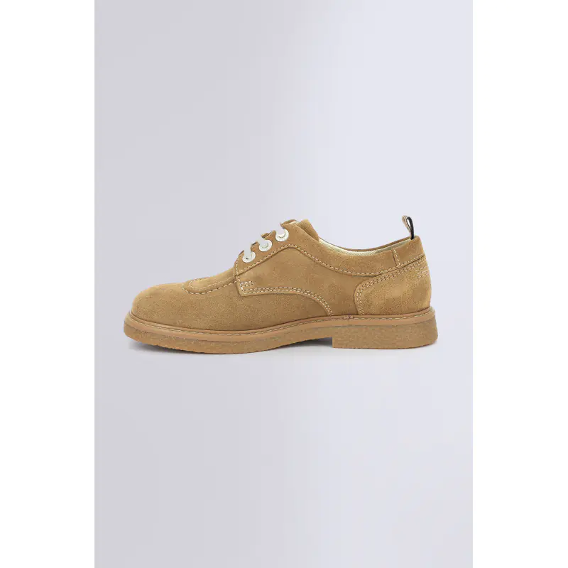 Kick levy Camel DERBIES Cuir Femme