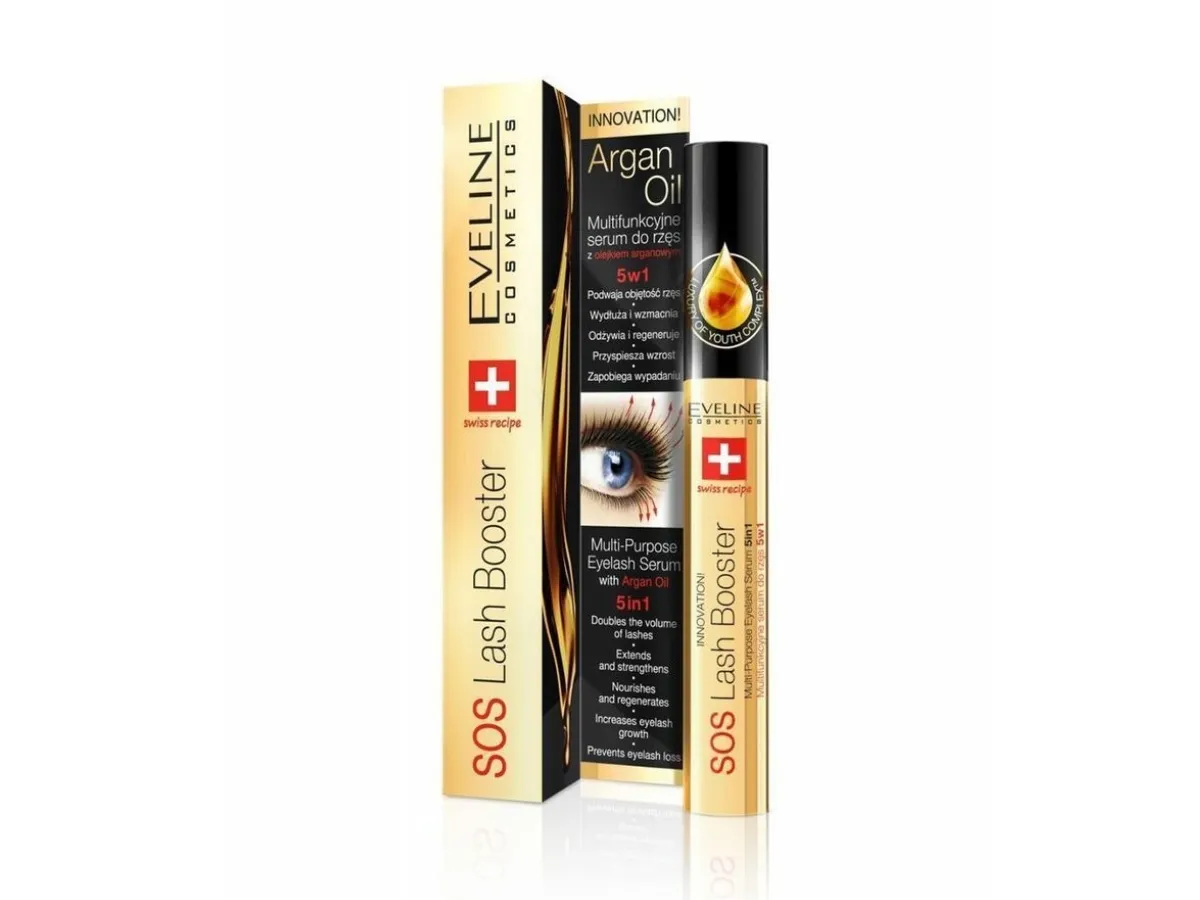 EVELINE COSMETICS SOS Lash Booster 5-in-1 Multi-Purpose Eyelash Serum 10 ml