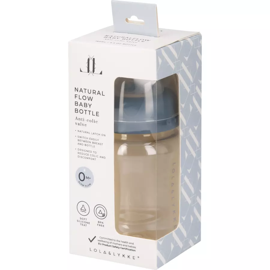 Lola & Lykke® Babyflasche Naturalflow, 0+ Monate 180ml