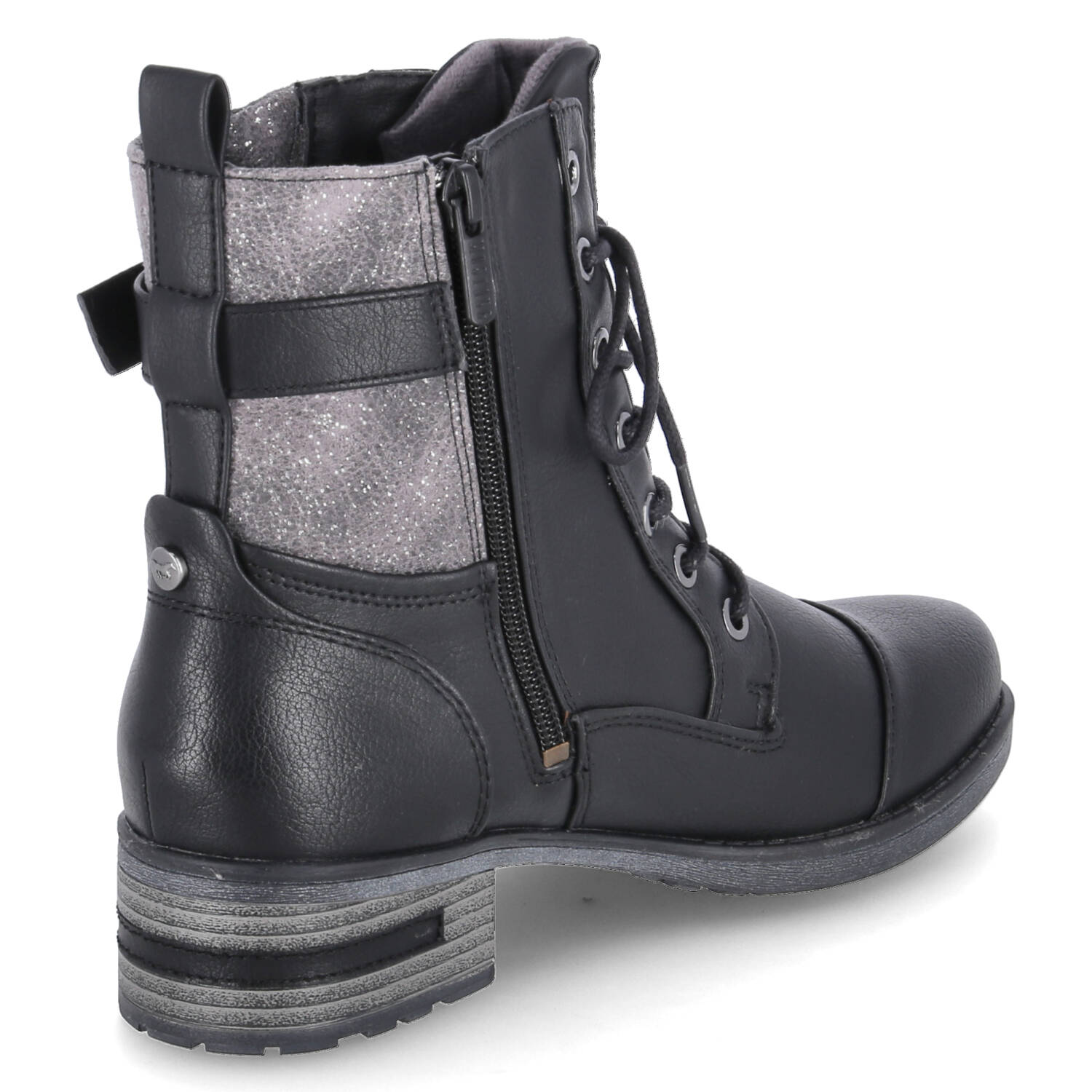 Mustang Schnürstiefeletten - schwarz